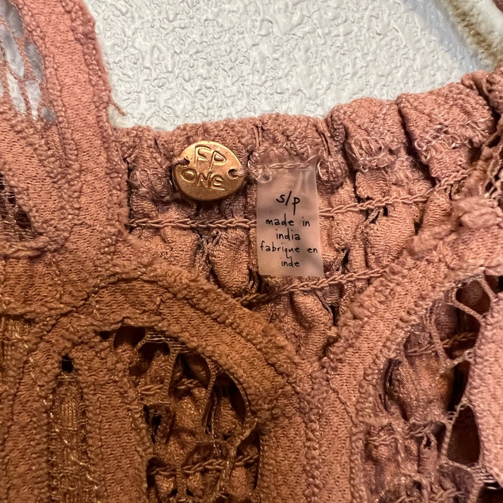NWT Free People Adella Dress in Rose Size S and M - Picture 13 of 13